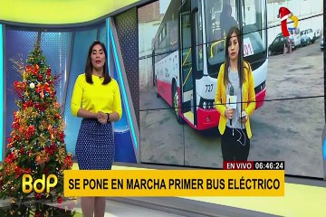 Corredor Rojo: así es el primer bus eléctrico que inició su recorrido