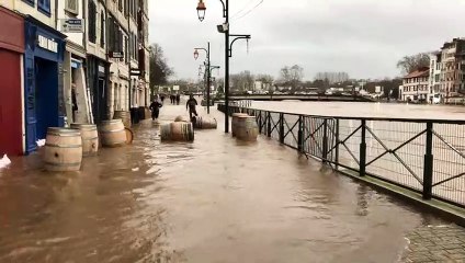 Le Petit Bayonne dans l'eau !