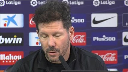 Simeone: "Tenemos la necesidad de mejorar en Liga"