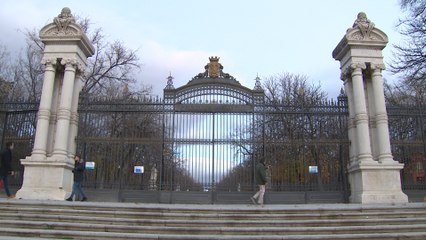 El Retiro cerrado por el fuerte viento