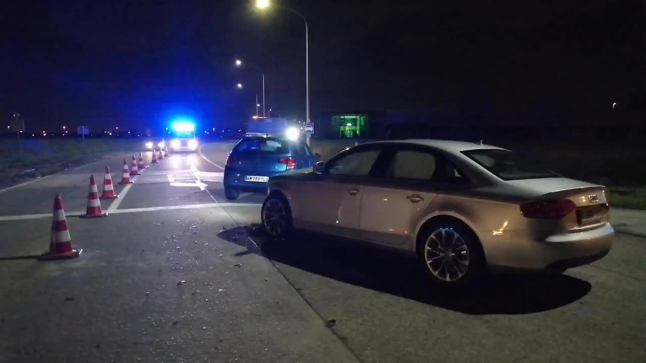 Violent accident à l'angle de la RN511 et de la rue du Château d'eau, à Saint-Léger