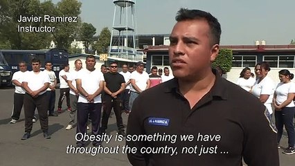 Mexico City entices its police force to get in shape