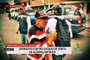 Municipalidad de El Agustino interviene locales donde se vendía alcohol metílico