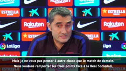 17e j. - Valverde "ne veut pas penser" au Clasico