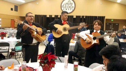 2043 Mariachi group, DEcember 12, 2019 at Our Lady of Guadalupe reception at Holy Family Parish in San Jose