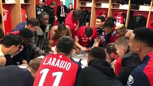 La joie des Dogues après la victoire