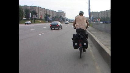 Bicycling on a Russian Highway | Documentary Clip