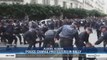 Police Forces Charge at Protesters During an Anti-Election Rally in Algeria