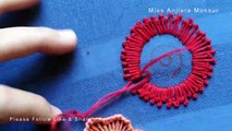 New and beautiful hand embroidery flower for beginners with Miss Anjiara Monsur,Step by step hand embroidery learning, Hand embroidery tutorial for all,নকশী কাথা সেলাই,সহজ সেলাই ঘর,शुरुआती के लिए आसान हाथ कढ़ाई
