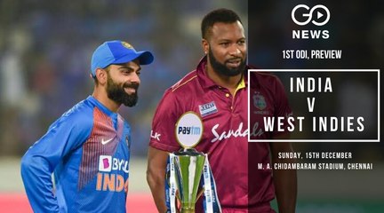 India vs West Indies First ODI Chennai, Preview