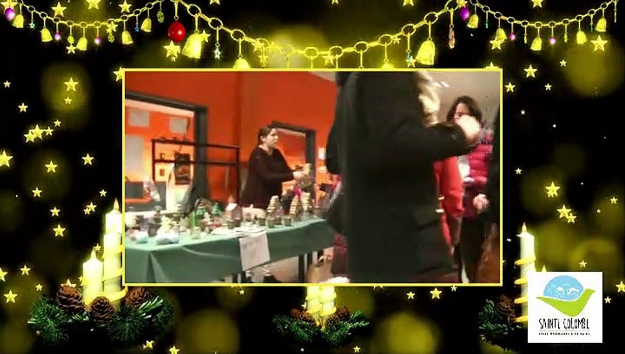 vidéo marché de noël école
