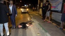 Bursa genç kadını dövüp, araçtan attı