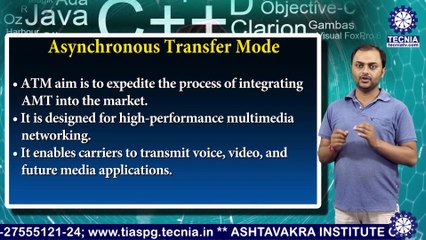 MCA || Mr. MOHIT TIWARI || Asynchronous Transfer mode (ATM) || TIAS || TECNIA TV