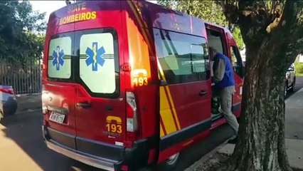 Corpo de Bombeiros atende pessoa ferida no Bairro Guarujá