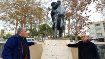 Atatürk Anıtı’na çirkin saldırı