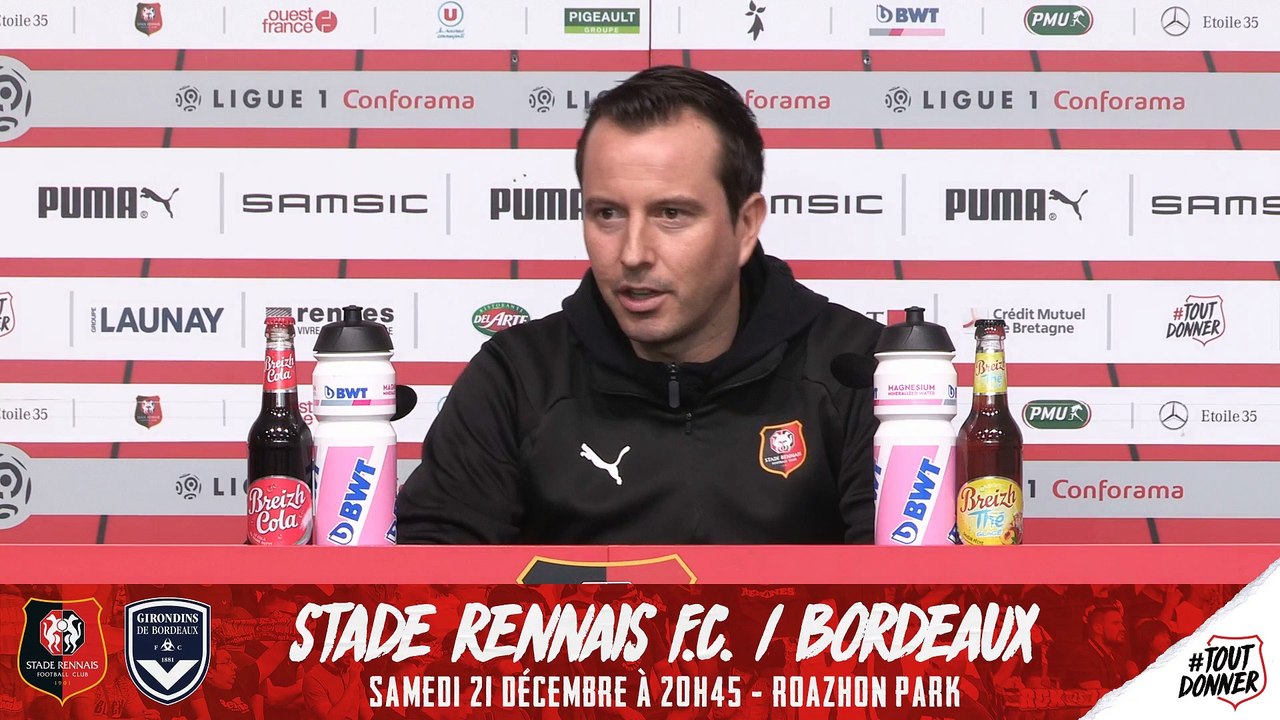 J18. #OLSRFC. le replay de la conférence de presse de Julien Stéphan