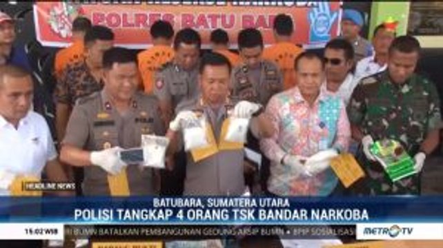 Polres Batu Bara Tangkap Empat Tersangka Bandar Narkoba
