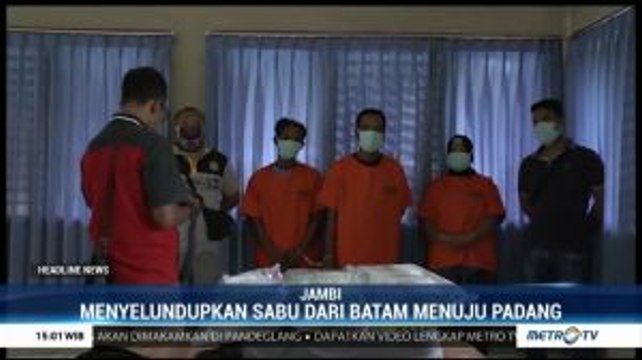 BNNP Jambi Amankan Tiga Anggota Sindikat Narkoba Antar Provinsi