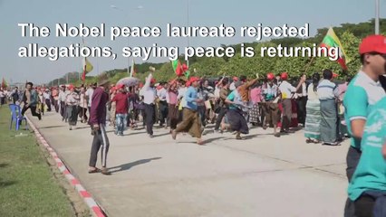 Hundreds of supporters welcome back Aung San Suu Kyi in Myanmar