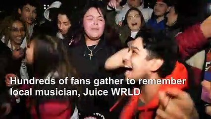 Young Chicagoans rap and dance to memorialize Juice WRLD