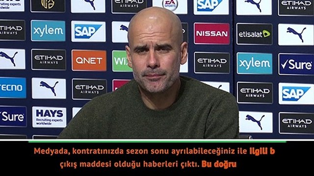 Guardiola ayrılık iddialarını yalanladı