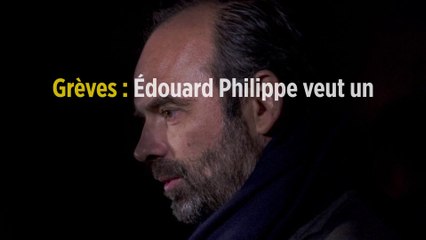 Grèves : Édouard Philippe veut un plan de transport de la SNCF pour les fêtes