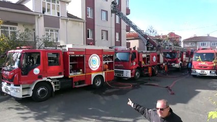 Çorlu'da apartmanın çatısında çıkan yangın hasara neden oldu - TEKİRDAĞ