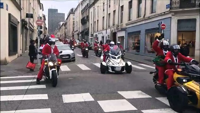 Nancy : les motards de Noël déferlent dans la ville