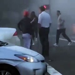 Kobe Bryant directing traffic after a fatal Car Accident