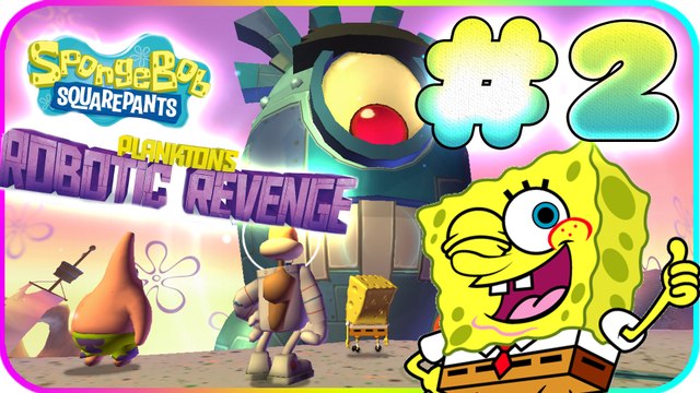 SpongeBob SquarePants: Plankton's Robotic Revenge Walkthrough Part 2 (Wii, PS3, X360)