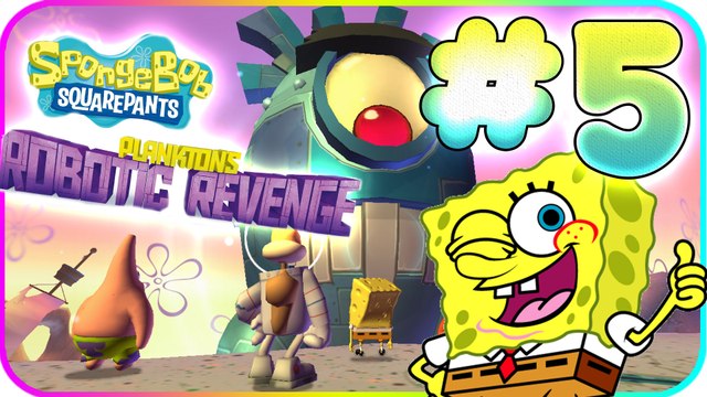 SpongeBob SquarePants: Plankton's Robotic Revenge Walkthrough Part 5 (Wii, PS3, X360)