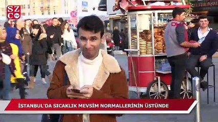 Güneşi gören İstanbullular sokağa akın etti