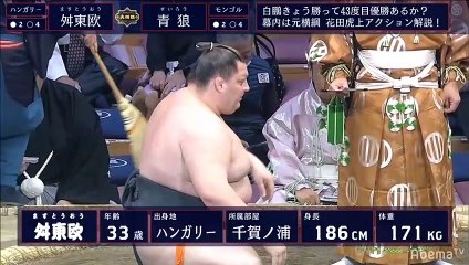 Masutoo vs Seiro - Kyushu 2019, Makushita - Day 14