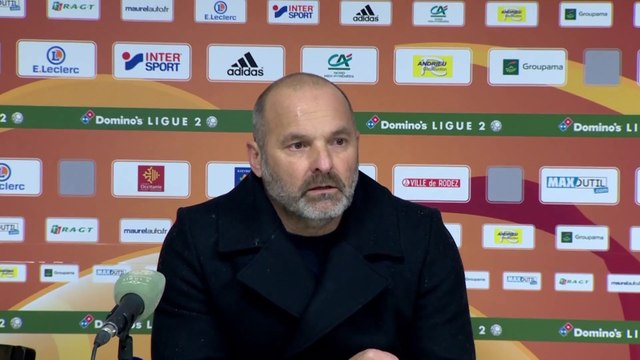 Conférence de presse de Pascal Dupraz après Rodez AF / SMCaen