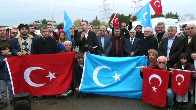 Çin'in Uygur Türklerine yönelik insan hakları ihlalleri protesto edildi - OSMANİYE