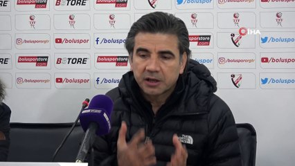 Boluspor - Fatih Karagümrük maçının ardından