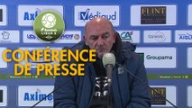 Conférence de presse FC Chambly - Chamois Niortais (3-2) : Bruno LUZI (FCCO) - Pascal PLANCQUE (CNFC) - 2019/2020