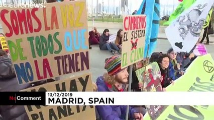 Demonstrators stage anti-fossil fuels protest on last day of COP25