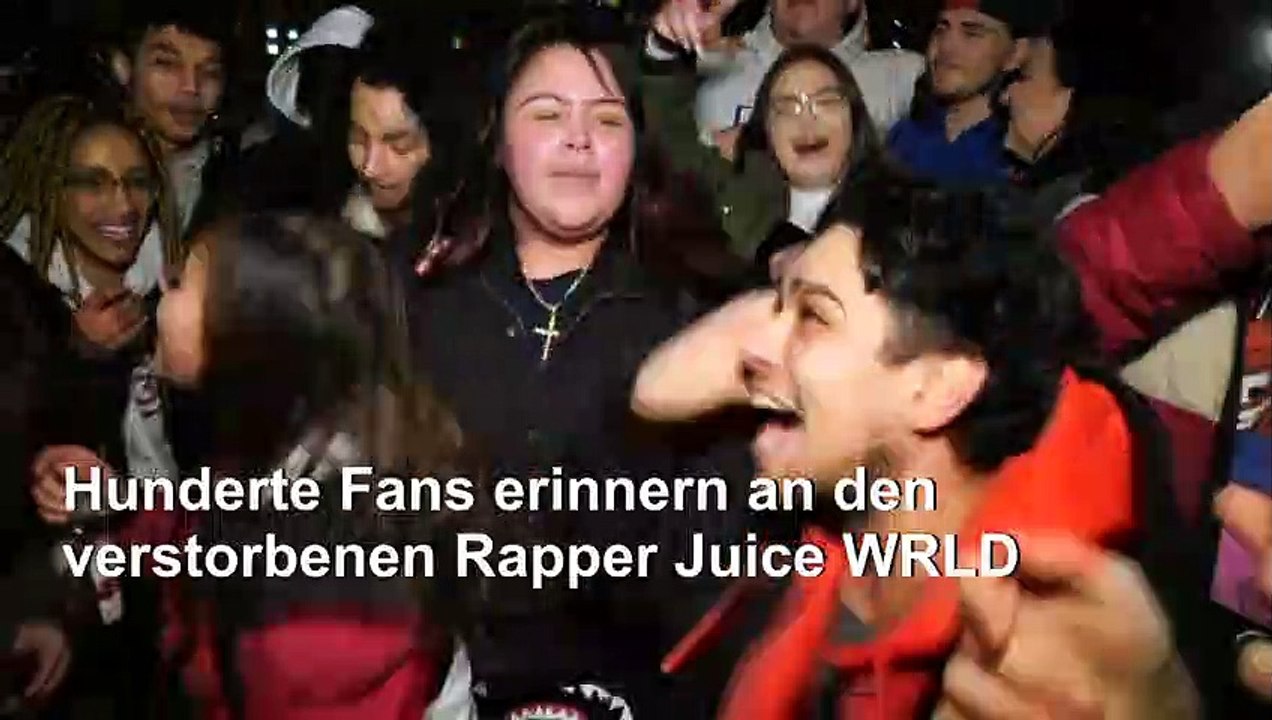 Rappen und Tanzen in Erinnerung an Juice WRLD