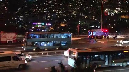 Download Video: 15 Temmuz Şehitler Köprüsü'nde araç yangını