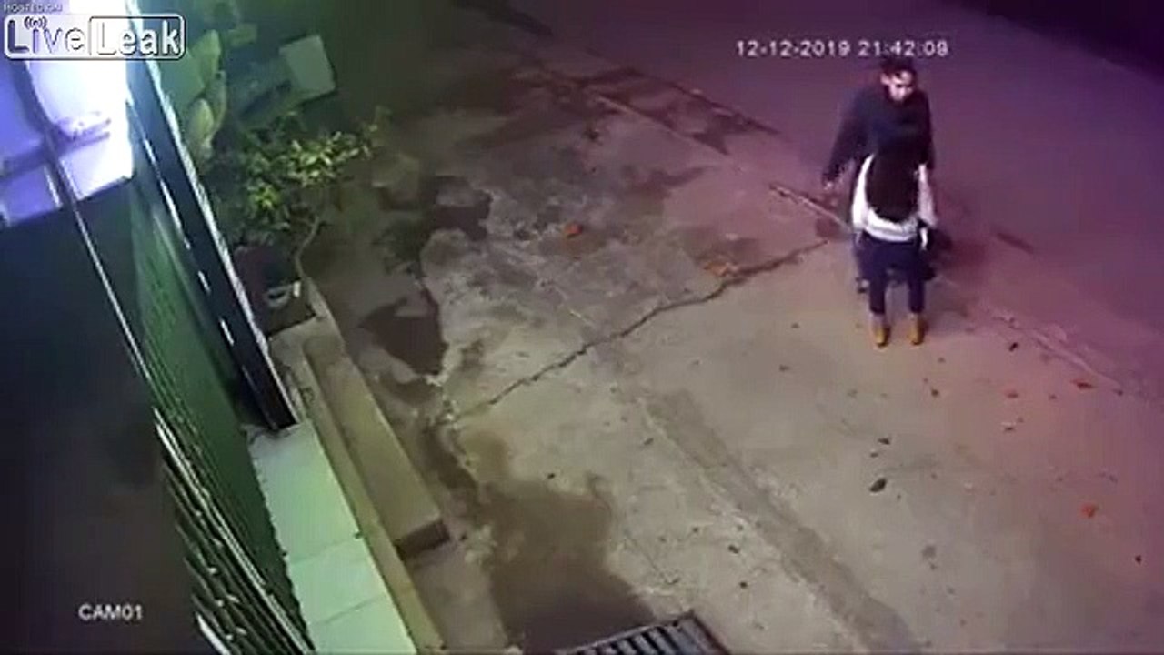 Il s'assomme tout seul avec une brique !