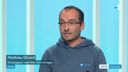 France3 Limousin JT19/20 2019-12-10 Emakina + Développeur Web