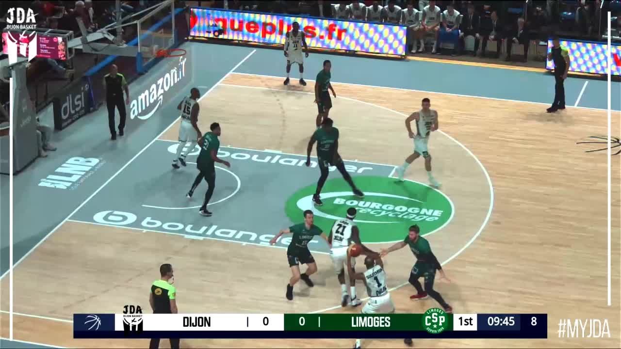 David Holston Points in Dijon vs. Limoges Vidéo Dailymotion