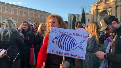 Les "sardines" manifestent à Rome contre Matteo Salvini