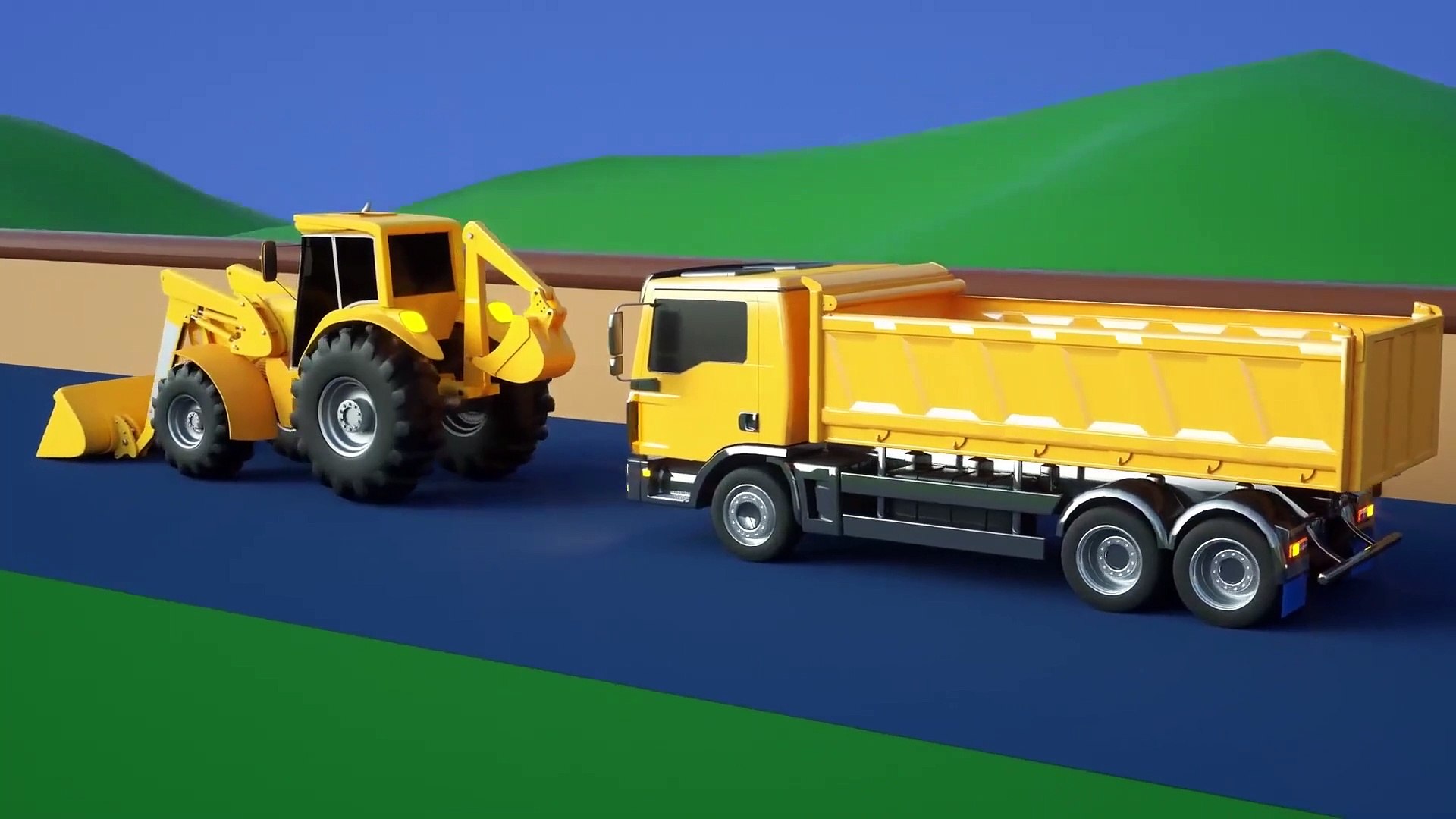Dump Truck and Wheel Loader Truck Show for Kids - video Dailymotion