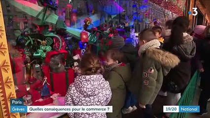 Grèves :  les commerçant s'inquiètent à la veille de Noël