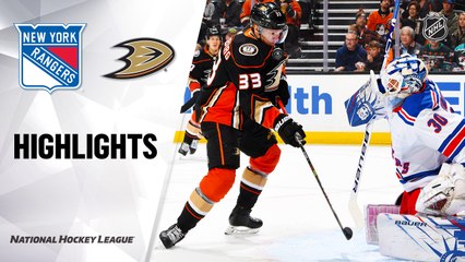 NHL Highlights | Rangers @ Ducks 12/14/19