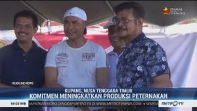 Mentan Syahrul Lepas Ekspor Pertanian dan Sapi dari NTT