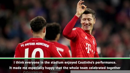 Bayern's Flick thrilled by 'amazing' Coutinho