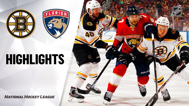 NHL Highlights | Bruins @ Panthers 12/14/19